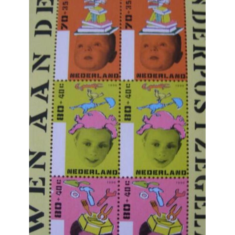 1996: Blok Kinderzegels NVPH 1701; postfris / ongevouwen