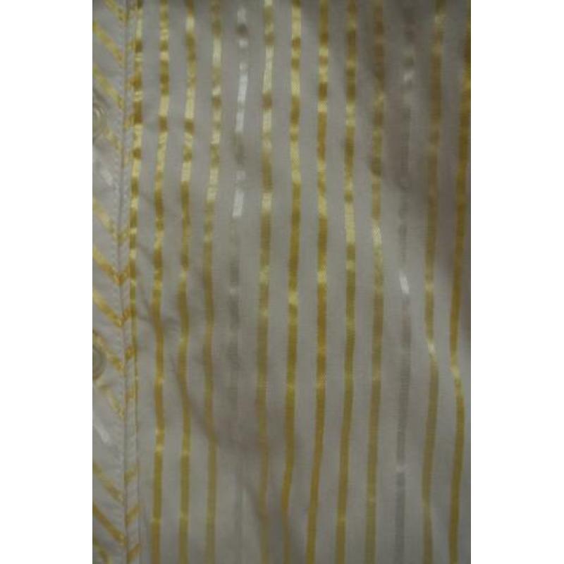 yessica blouse 44 geel zilver wit korte mouw zga nieuw