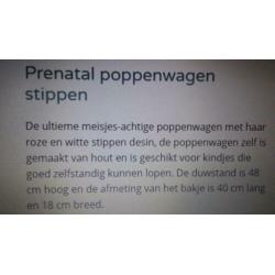 houten poppenwagen met kap prenatal
