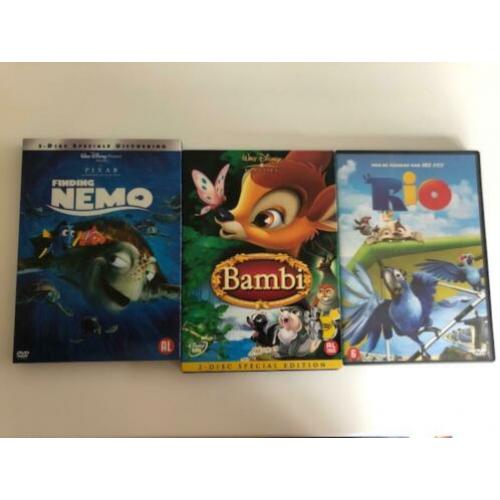 Disney dvd (ook 1 keuze mogelijk) Finding nemo, Bambi, Rio