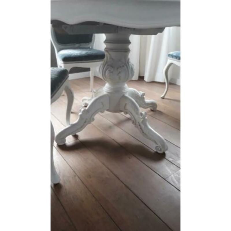 Tafel, wit matte krijtlook
