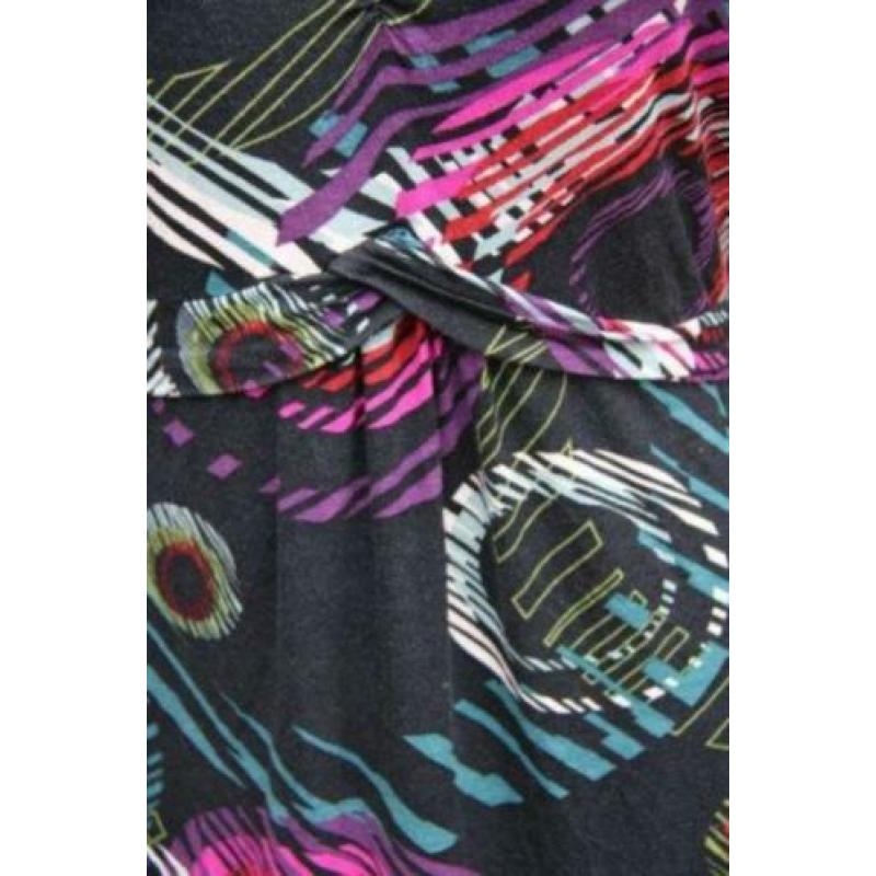 Jurk zwart/kleur Signe Nature mt M