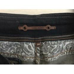 Cars spijkerrok stretch denim rok rokje donkerblauw mt 36 S