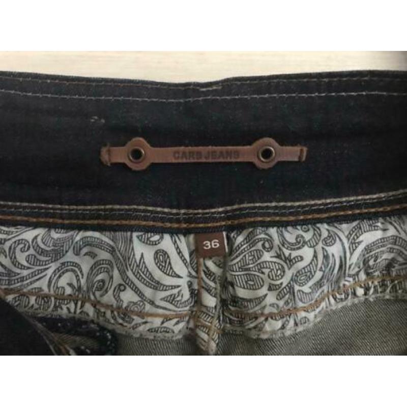 Cars spijkerrok stretch denim rok rokje donkerblauw mt 36 S