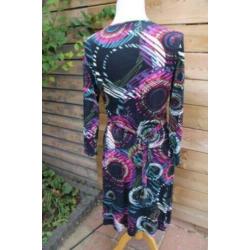 Jurk zwart/kleur Signe Nature mt M