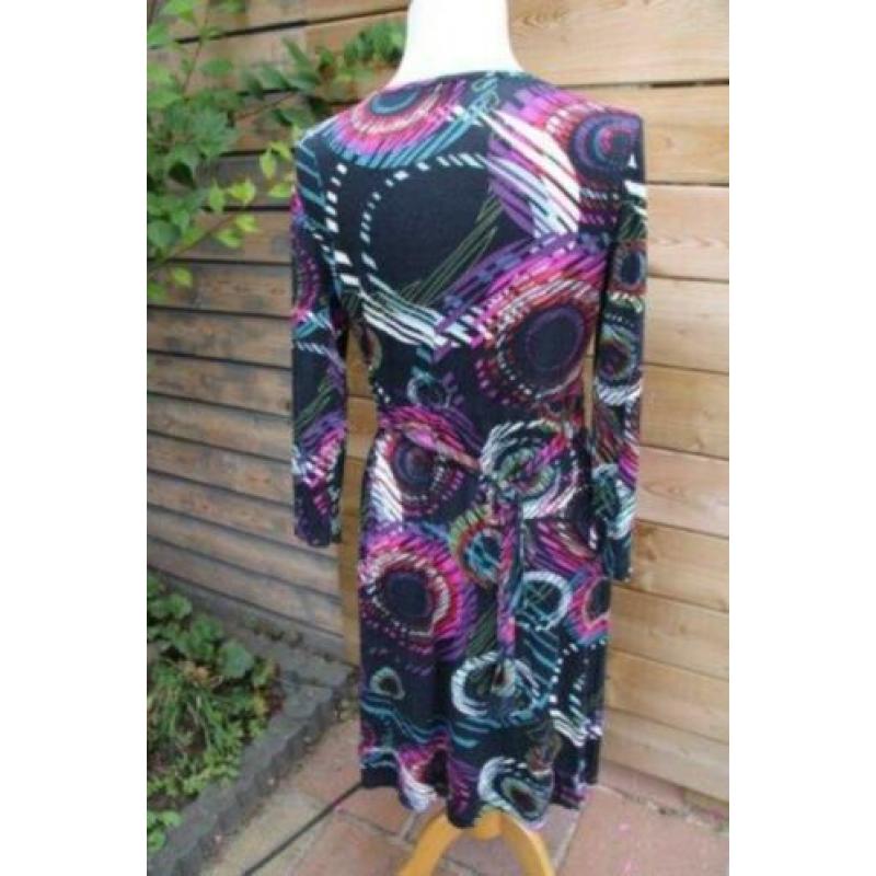 Jurk zwart/kleur Signe Nature mt M