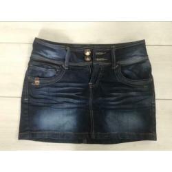 Cars spijkerrok stretch denim rok rokje donkerblauw mt 36 S