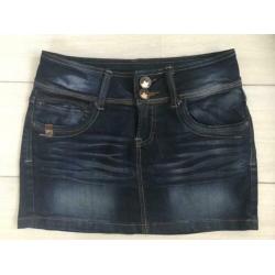 Cars spijkerrok stretch denim rok rokje donkerblauw mt 36 S