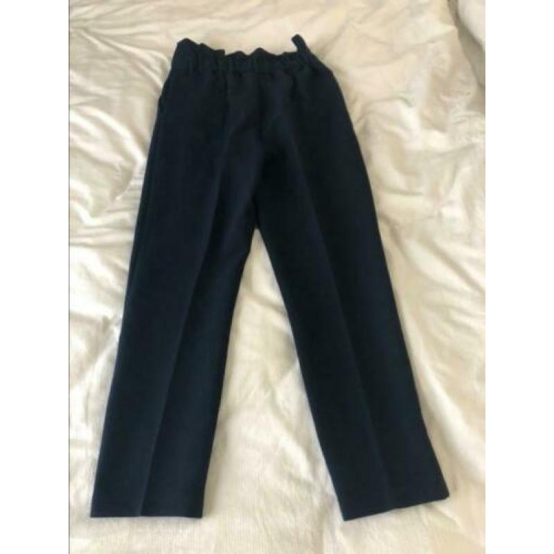 Vila donkerblauwe high waist broek 38