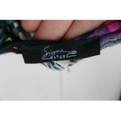 Jurk zwart/kleur Signe Nature mt M
