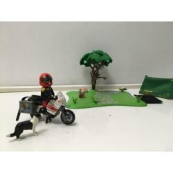Playmobil kampeerset met tent, motor en hond