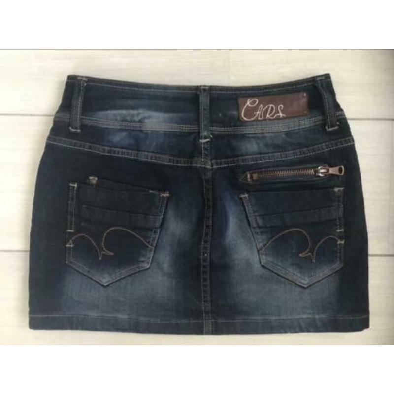 Cars spijkerrok stretch denim rok rokje donkerblauw mt 36 S