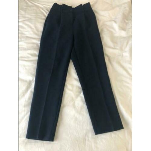 Vila donkerblauwe high waist broek 38