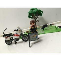 Playmobil kampeerset met tent, motor en hond