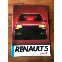 Renault 5 / super 5 brochures