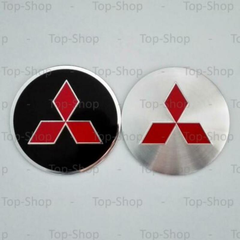 Mitsubishi 65mm Naafstickers Voor Naafdoppen Of Naafkappen