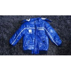 Winterjas maat 110/116. Kobalt blauw