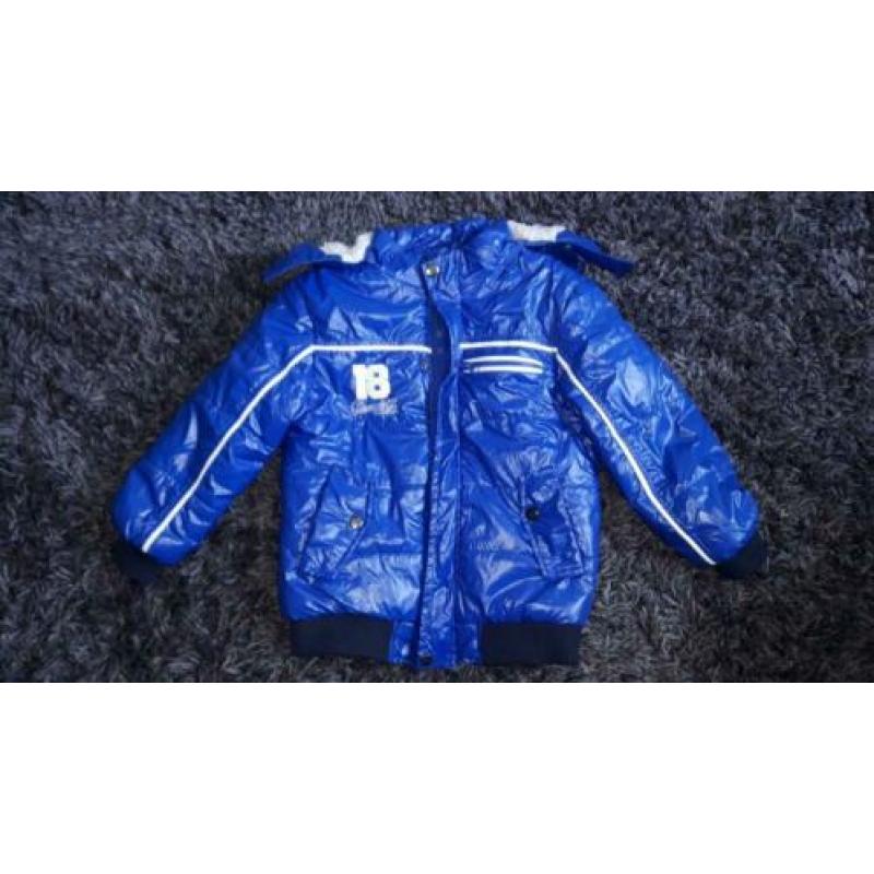 Winterjas maat 110/116. Kobalt blauw
