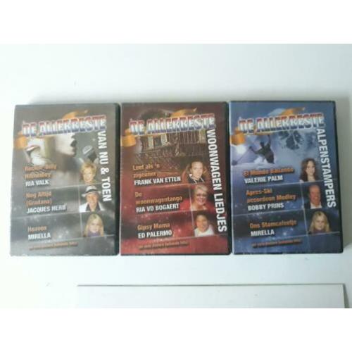 9 Nederlandstalige muziek dvd's in folie