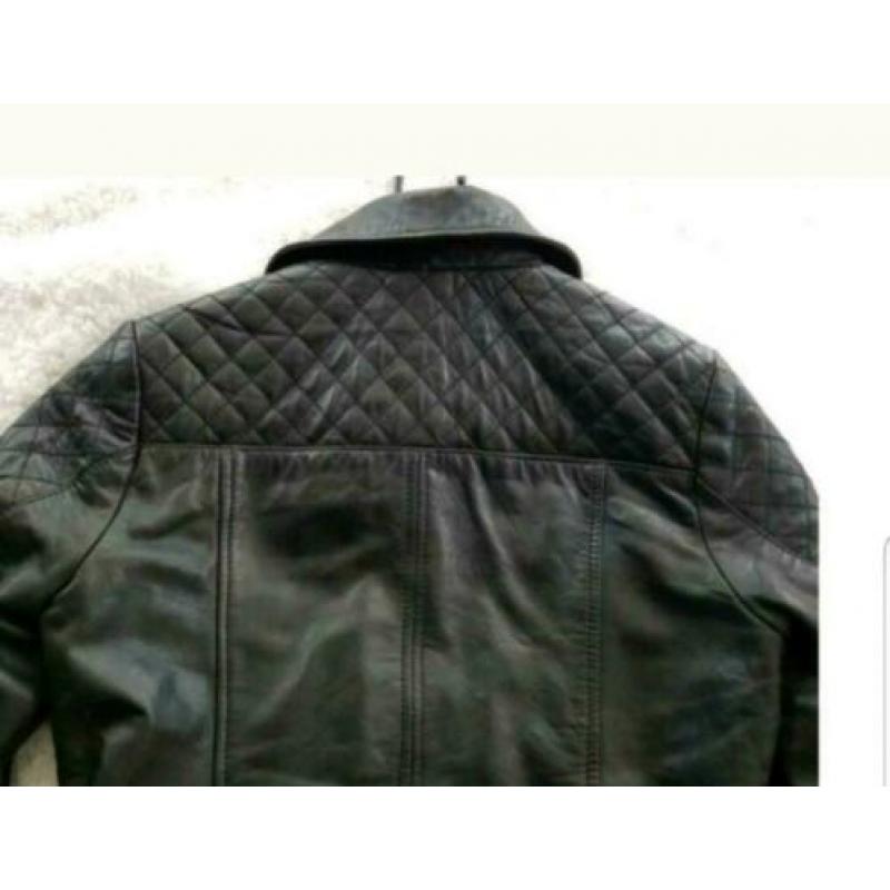 Echt leren jasje . Bikerjack van river island xs zwart