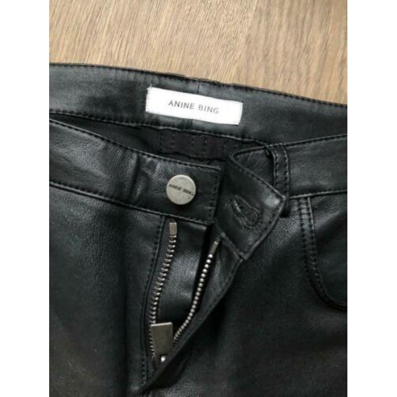 Leren broek van Anine Bing. Mt. M