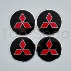Mitsubishi 65mm Naafstickers Voor Naafdoppen Of Naafkappen