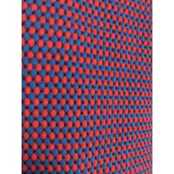 Jurkje rood en blauw korte mouwtjes