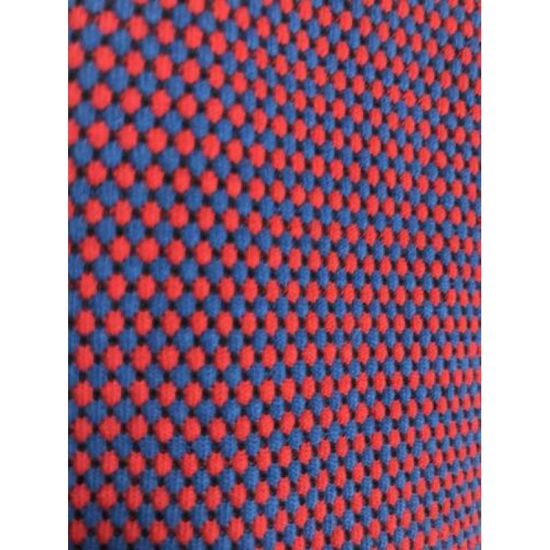 Jurkje rood en blauw korte mouwtjes