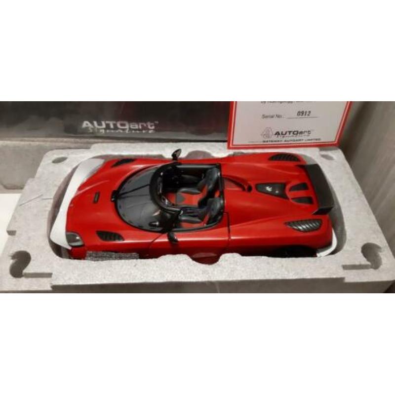 Koenigsegg agera red 79007 extreem zeldzaam AUTOART