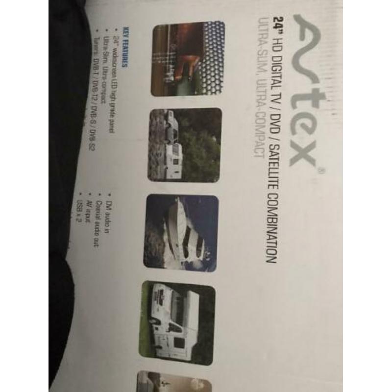 Tv scherm en zonnepaneel voor boot of caravan