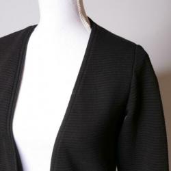 SCOTCH & SODA gitzwart geribbeld vestje maat S ZGAN