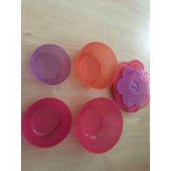 4 verschillende bakjes