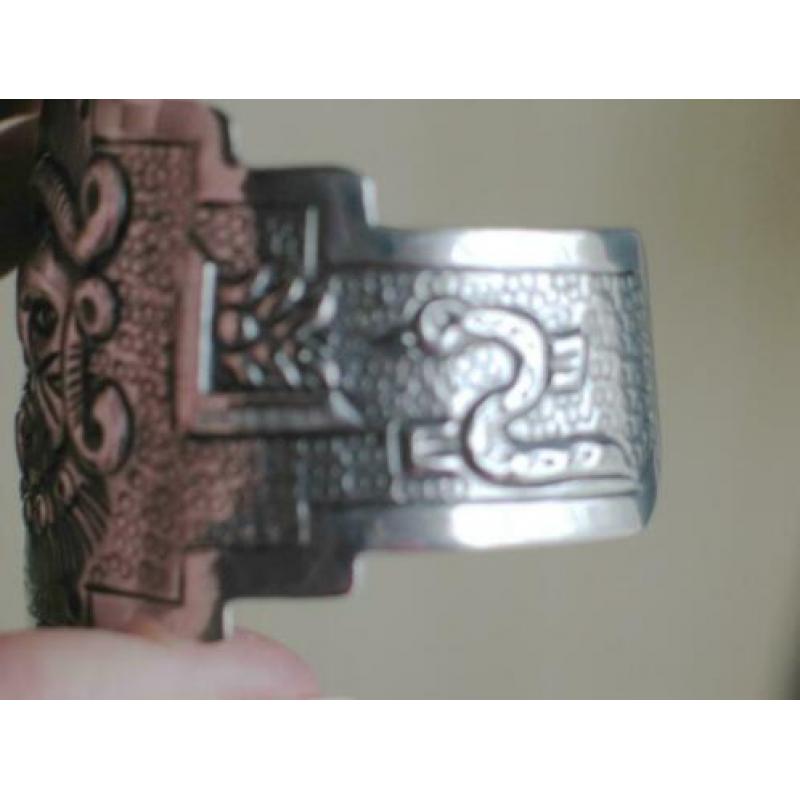 Maciel Taxco Mexico zilveren armband Aztec 925 dame/ heer