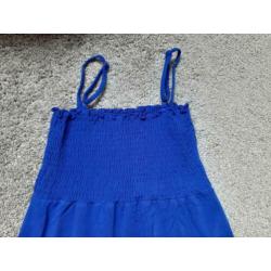 Kobalt blauw jurkje maat m