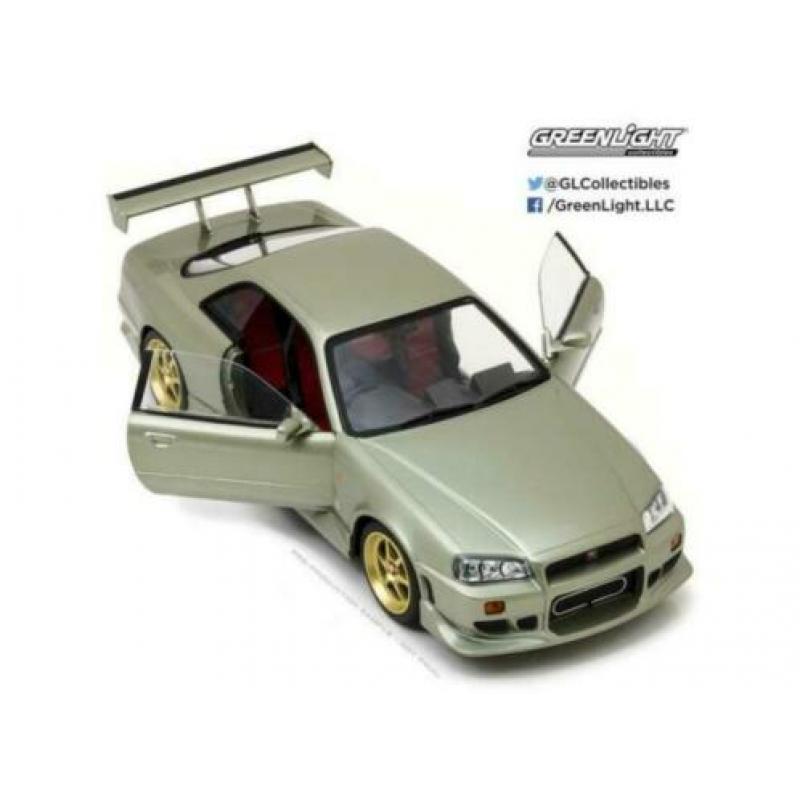 Nissan Skyline GT-R R34 1999 millennium jade Greenlight