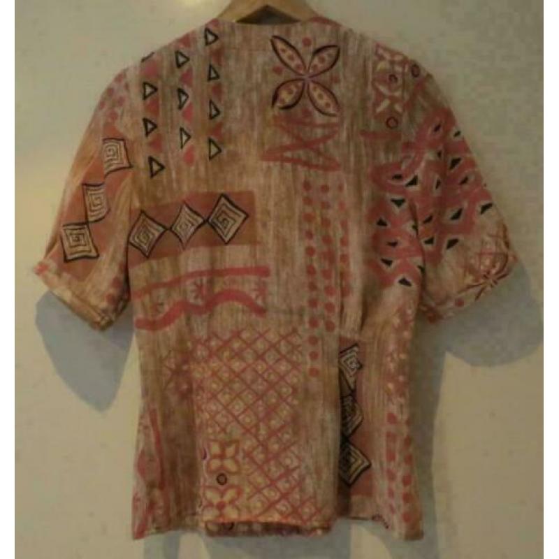 Alexon rode blouse fantasie patroon maat 34