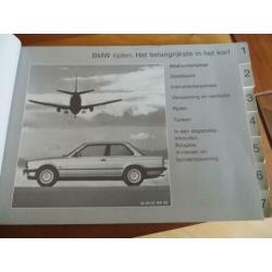 Instructieboek BMW 3-serie E30 316 318i 320i 325e 325i 1985