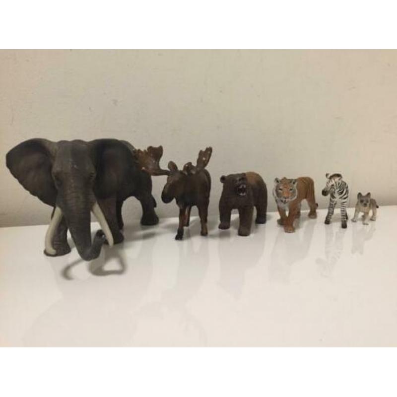 5 Schleich wilde dieren lot