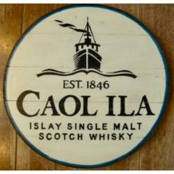 Handgeschilderd pub bord/Schotse whisky/Bruichladdig/whiskey