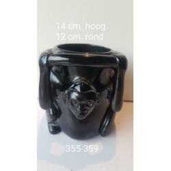 Mooie offer kom van obsidiaan.