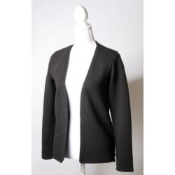 SCOTCH & SODA gitzwart geribbeld vestje maat S ZGAN