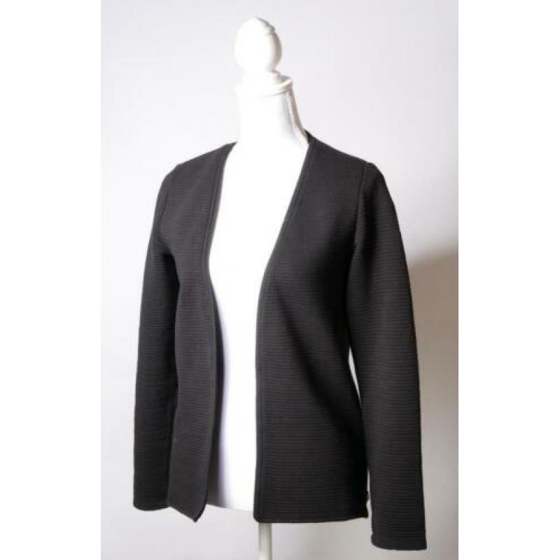SCOTCH & SODA gitzwart geribbeld vestje maat S ZGAN