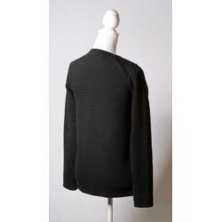 SCOTCH & SODA gitzwart geribbeld vestje maat S ZGAN