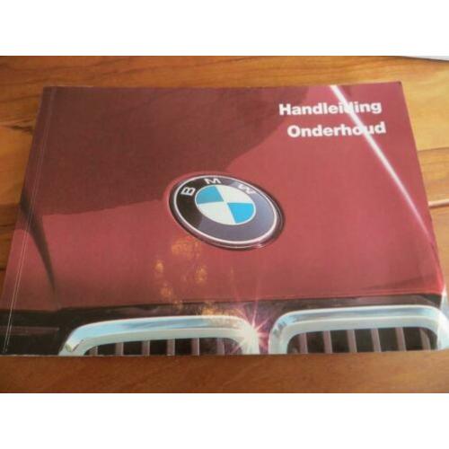 Instructieboek BMW 3-serie E30 316 318i 320i 325e 325i 1985