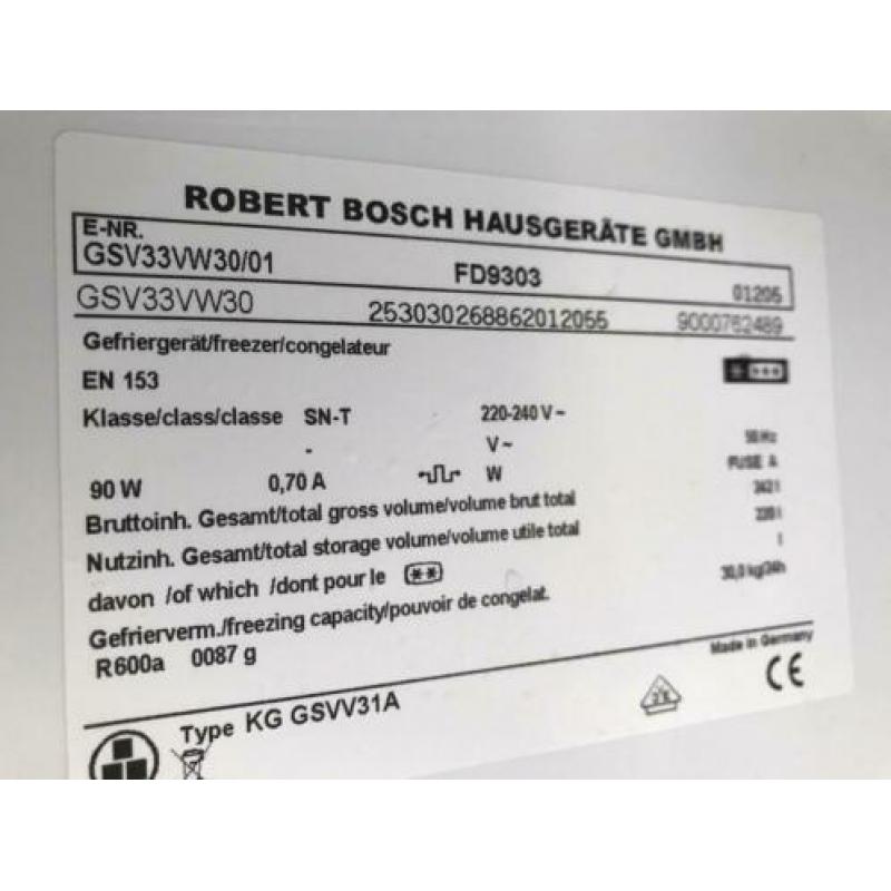 Bosch diepvrieskast 220ltr