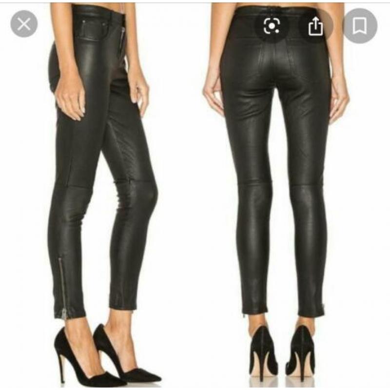 Leren broek van Anine Bing. Mt. M