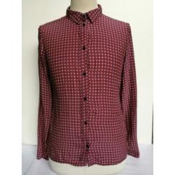 Pennyblack print blouse M 38 Roze 100% Zijde Silk