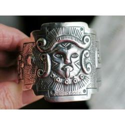 Maciel Taxco Mexico zilveren armband Aztec 925 dame/ heer