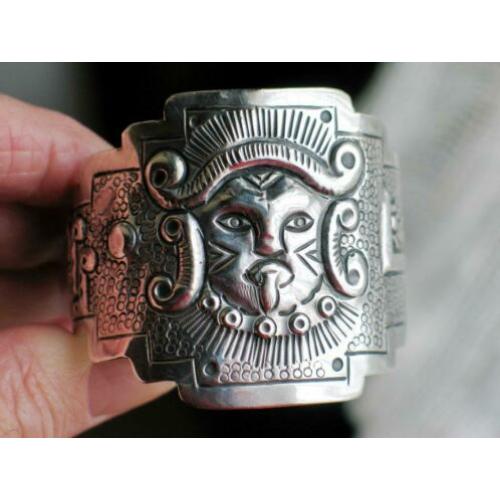 Maciel Taxco Mexico zilveren armband Aztec 925 dame/ heer
