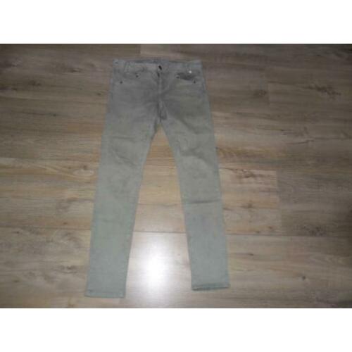 Anna Scott Denim Groen/Grijze Spijkerbroek/Jeans Maat 40